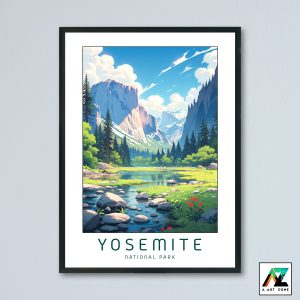 Yosemite Elegance: Framed National Park Art for Your Walls