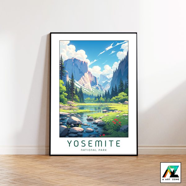 Iconic Escape: Yosemite National Park Framed Scenery Brilliance