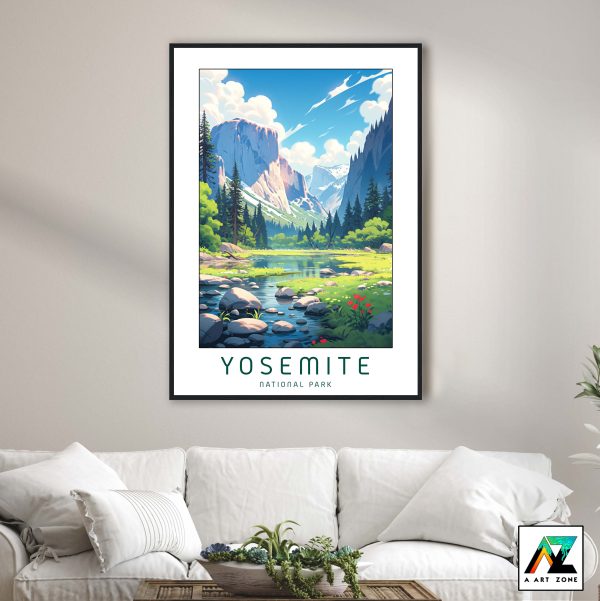 Enchanting Perspectives: Framed Print of Yosemite's Beauty