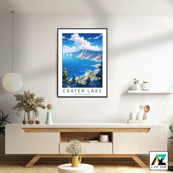 Redefine with Crater Lake: Klamath County Framed Art