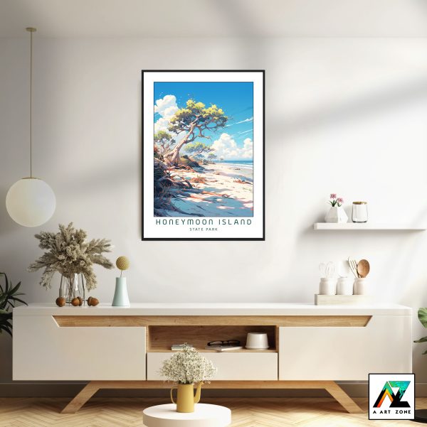 Elegance of the Coast: Framed Wall Art of Honeymoon Island State Park