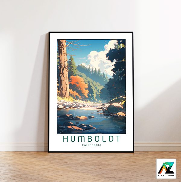 Wilderness Tranquility: Humboldt National Park Framed Wall Art in California, USA