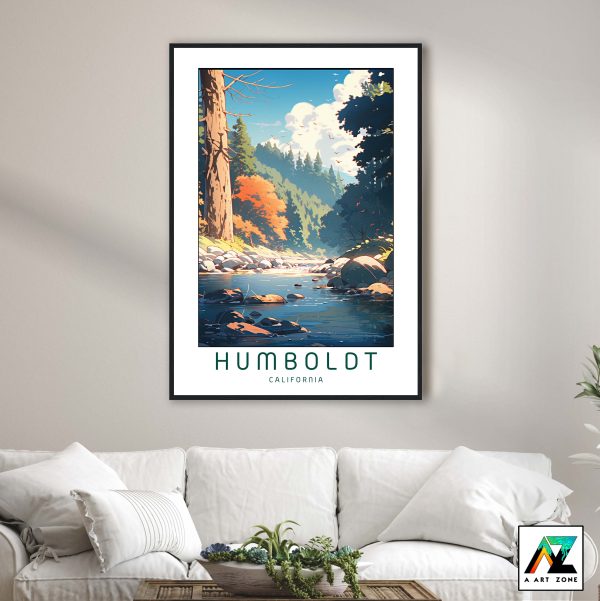 Nature's Symphony: Framed Humboldt National Park Wall Art in California, USA