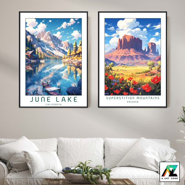 Tranquil Retreats: June Lake Framed Wall Art