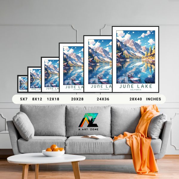 California's Lake Beauty: Framed Wall Art of June Lake