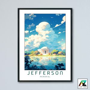 Jefferson Memorial Tidal Basin Washington USA - Memorial Scenery Artwork