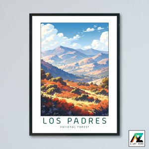 Los Padres National Forest Santa Barbara California USA - National Forest Scenery Artwork