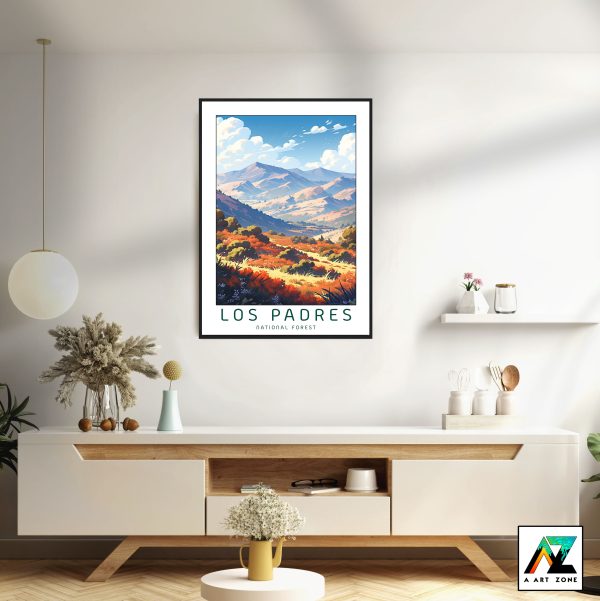 California's Forest Haven: Framed Wall Art of Los Padres National Forest