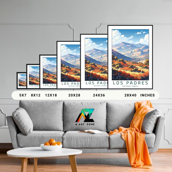 Tranquil Retreats: Los Padres National Forest Framed Wall Art