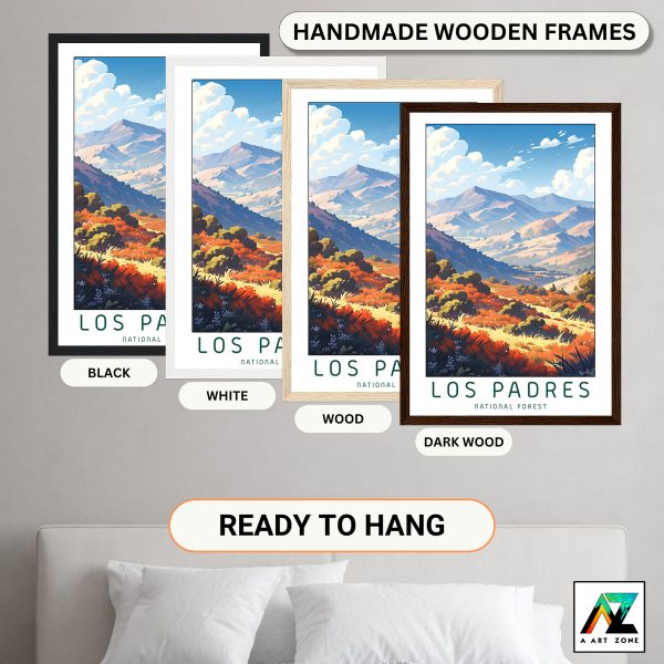 Captivating Landscapes: Framed Wall Art of Los Padres National Forest in California