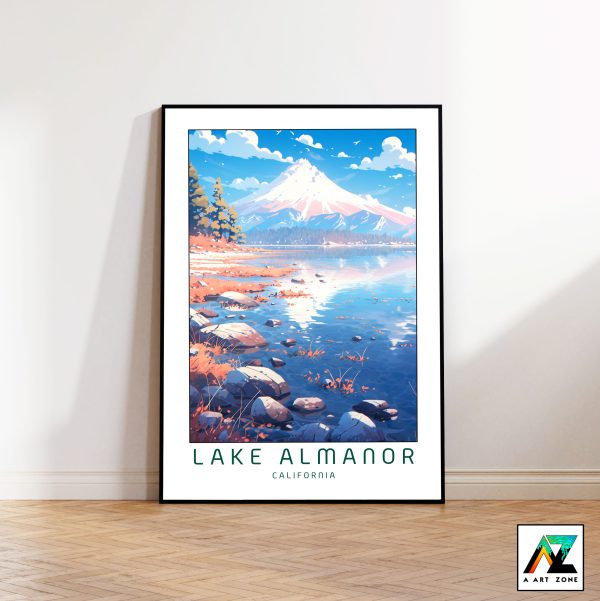 Plumas County Panorama: Lake Almanor Framed Wall Art