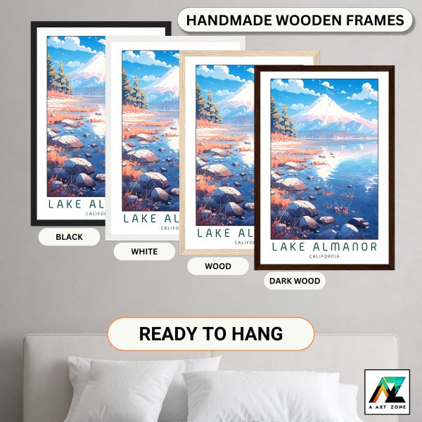 California's Forest Haven: Framed Wall Art of Lake Almanor