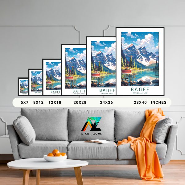 Nature's Escape: Framed Wall Art Showcasing Banff's Beauty