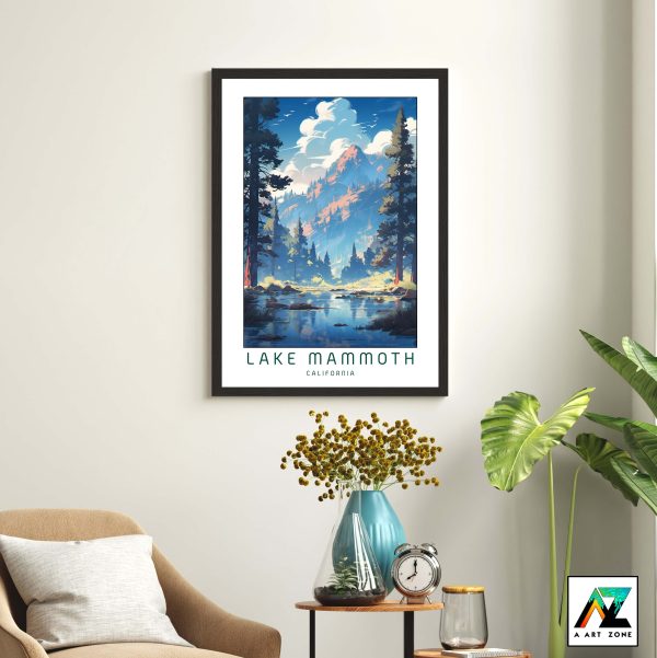 Artistry by the Lake: Framed Wall Art of Lake Mammoth in Mono