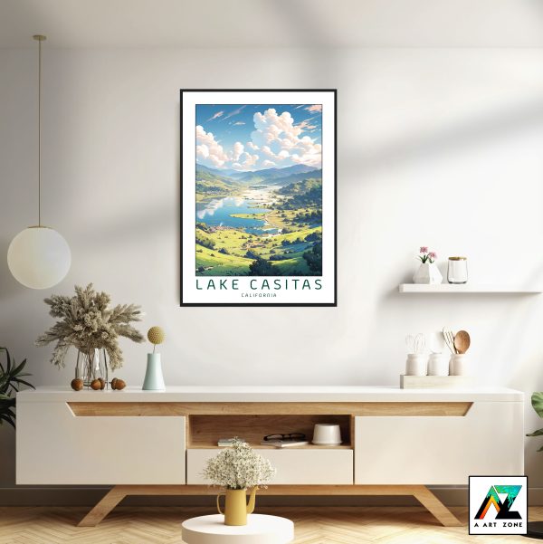 Ventura County's Untamed Beauty: Lake Casitas Framed Wall Art