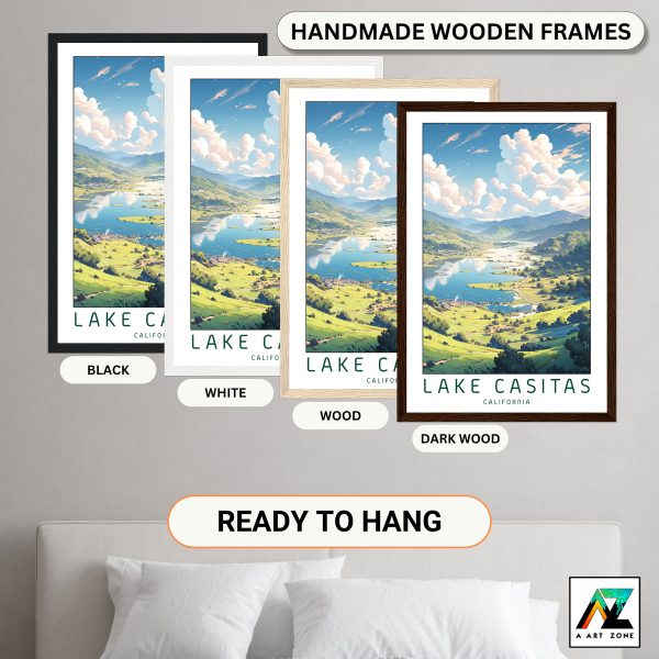 Nature's Symphony: Framed Lake Casitas Wall Art in Ventura County, California, USA