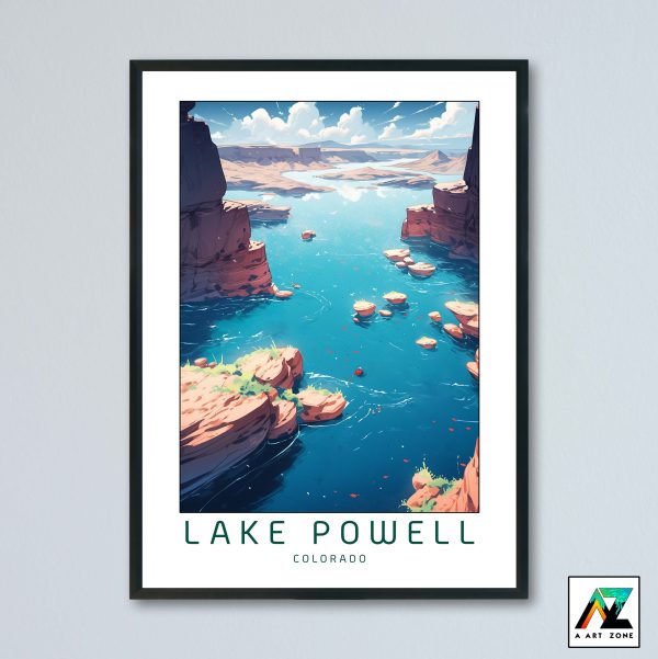 Lake Powell Colorado River Colorado USA - Lake Scenery Artwork