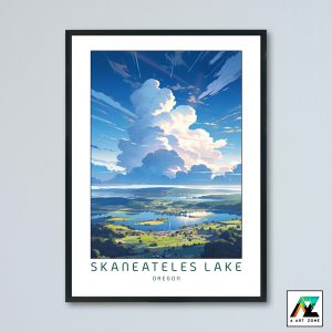 Skaneateles Lake Oregon Onondaga County New York USA - Lake Lake Scenery Artwork