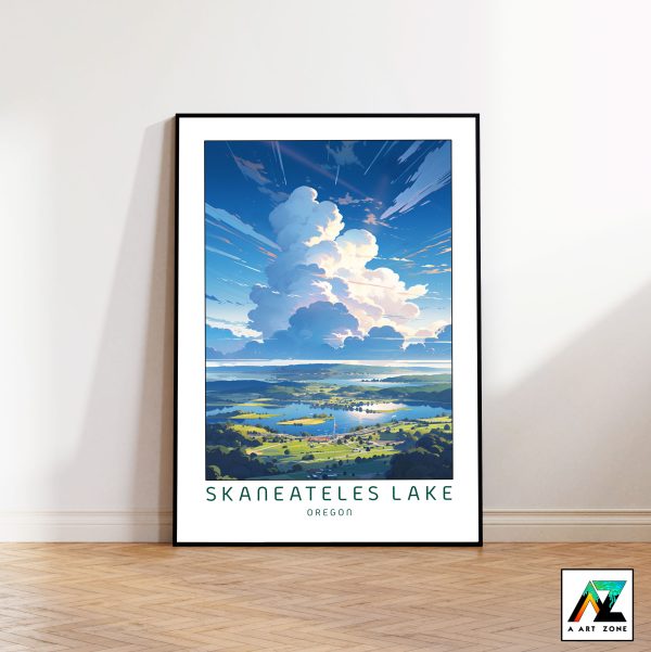 Onondaga County's Lake Charm: Skaneateles Lake Framed Wall Art