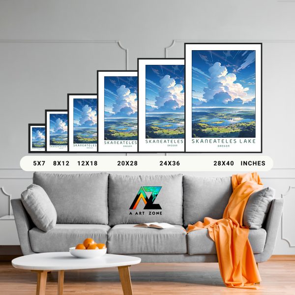 New York's Lakeside Beauty: Framed Wall Art of Skaneateles Lake