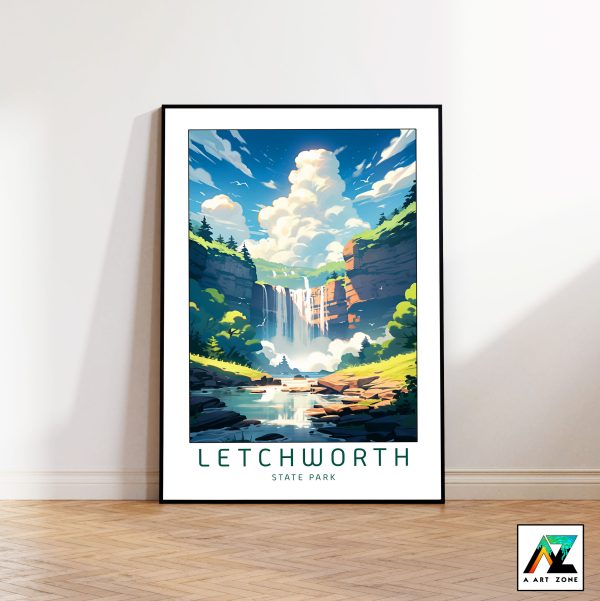 New York's Nature Elegance: Letchworth State Park Framed Wall Art