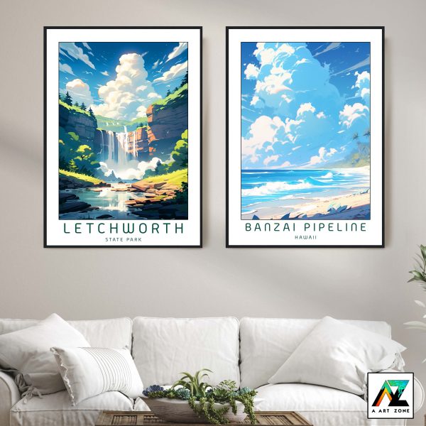Artistry by the Waterfall: Framed Wall Art of Letchworth State Park