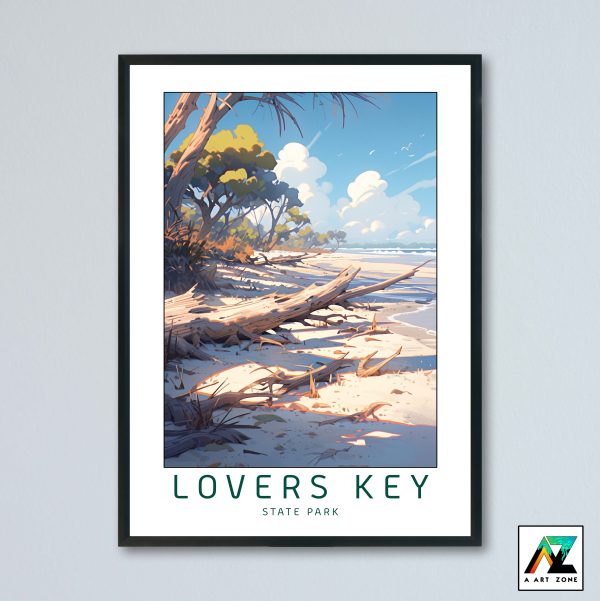 Lovers key State Park Myers Beach Florida USA - State Park Beach Scenery Artwork