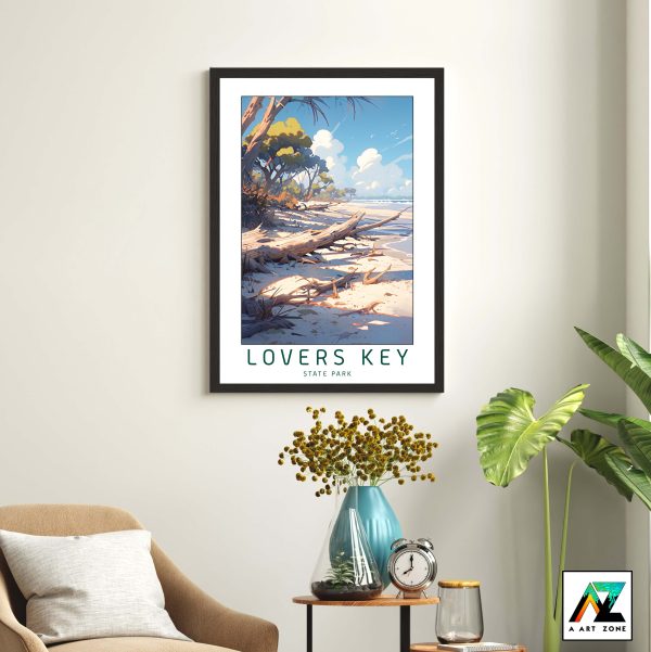 Fort Myers Beach's Untamed Beauty: Lovers Key State Park Framed Wall Art