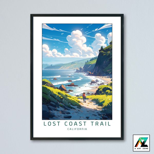 Lost Coast Trail Shelter Cove California USA - Coastline Coastal Scenery Artwork