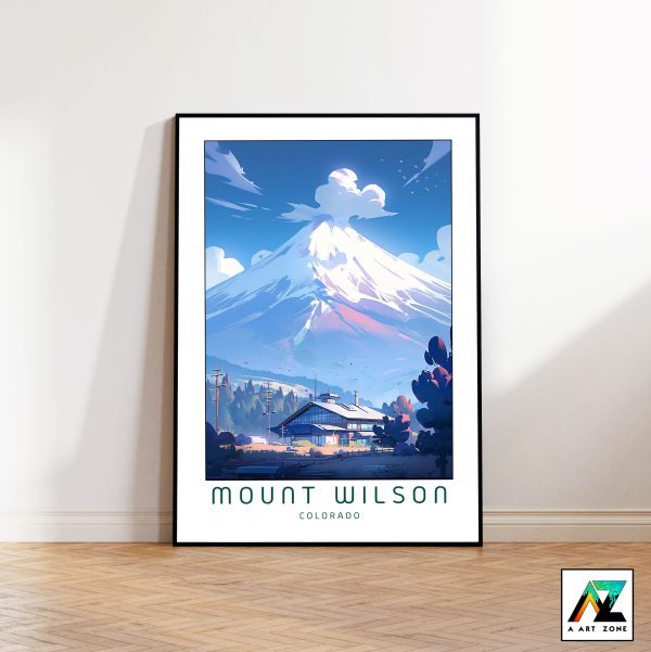 Nature's Symphony: Framed Mount Wilson National Forest Wall Art in Dolores County, Colorado, USA