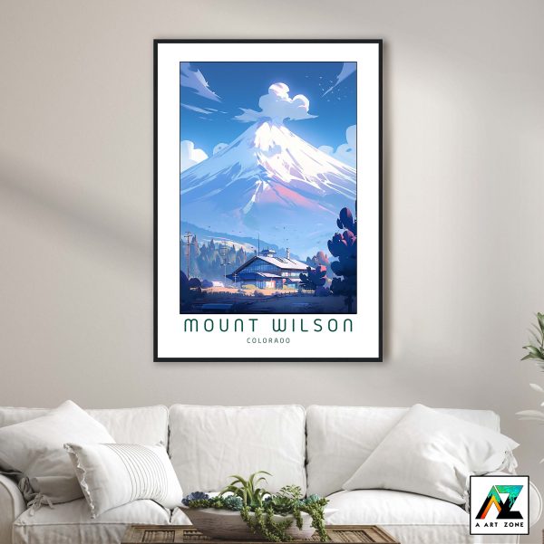 Colorado's National Forest Elegance: Mount Wilson Framed Wall Art