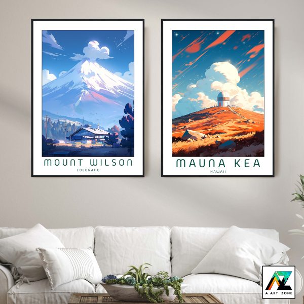 Dolores County's Untamed Beauty: Mount Wilson Framed Wall Art