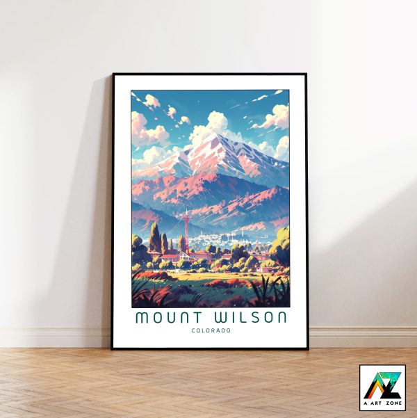 Artistry by the Peaks: Mount Wilson National Forest Framed Wall Art