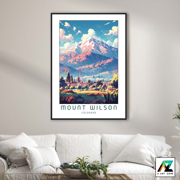 Nature's Symphony: Framed Mount Wilson National Forest Wall Art in Dolores County, USA