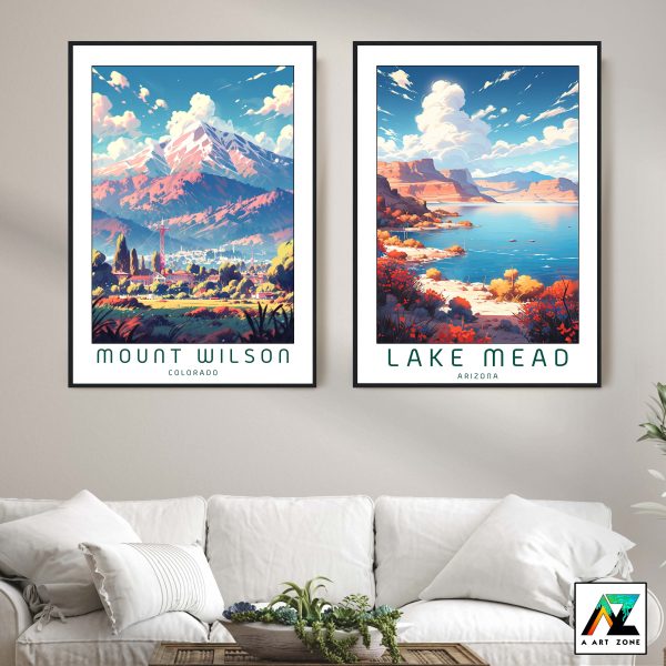 Colorado's National Forest Haven: Mount Wilson Framed Wall Art