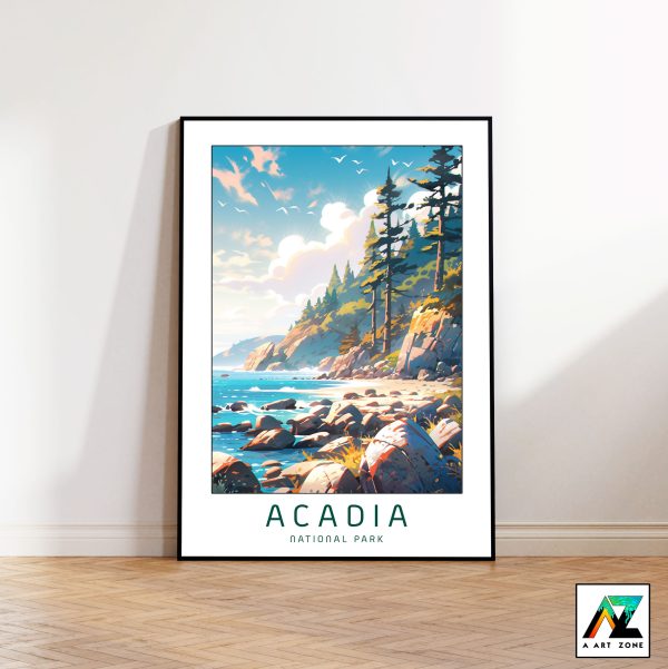 Coastal Reflections: Acadia National Park Framed Wall Symphony