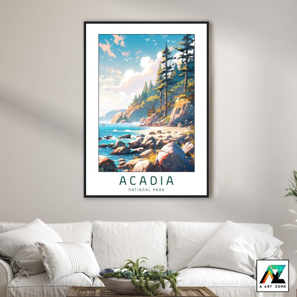Elevate with Acadia: National Park Framed Masterpiece