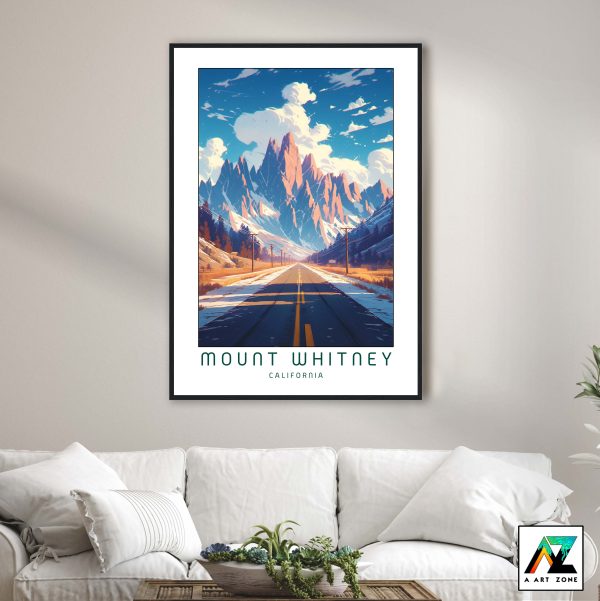 California's National Park Haven: Mount Whitney Framed Wall Art