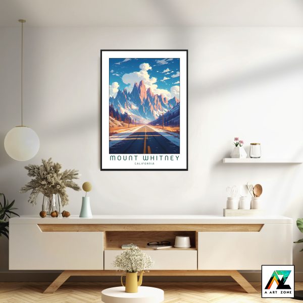 California's National Park Elegance: Mount Whitney Framed Wall Art