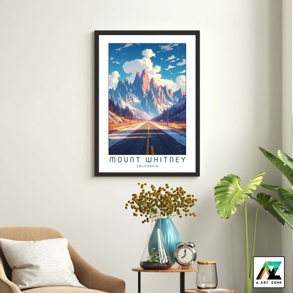 Artistry by the Peaks: Mount Whitney National Park Framed Wall Art