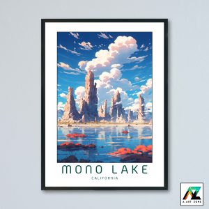 Mono Lake Mono County California USA - State Natural Reserve Lake Scenery Artwork