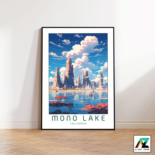 Artistry by the Lake: Mono Lake State Natural Reserve Framed Wall Art