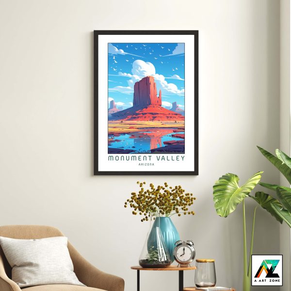 Artistry by the Canyon: Monument Valley Valley Canyon Framed Wall Art