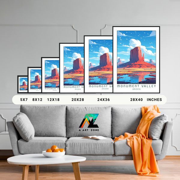 Arizona's Valley Elegance: Monument Valley Framed Wall Art