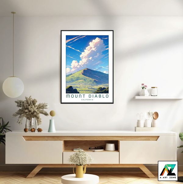 Nature's Symphony: Framed Mount Diablo State Park Wall Art in Contra Costa County, USA