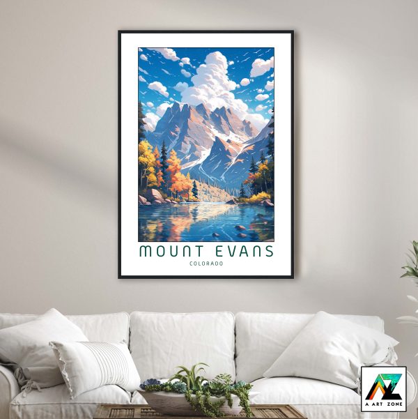 Colorado's Elegance: Mount Evans Framed Wall Art