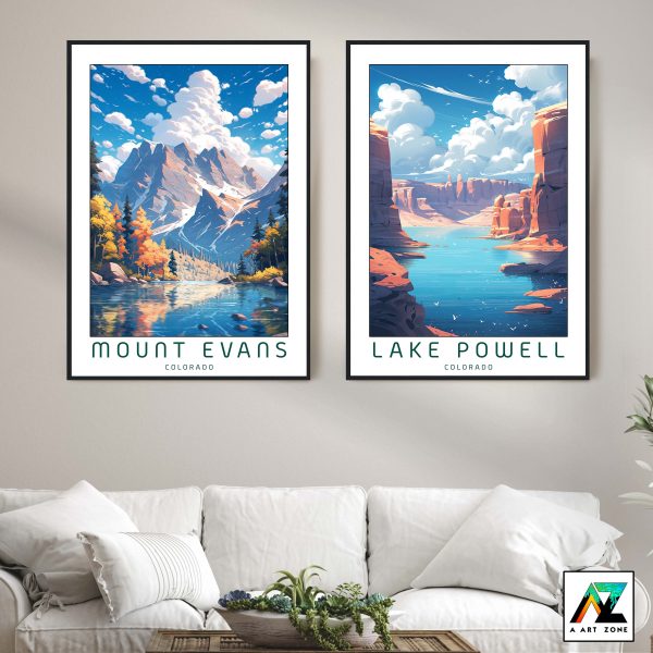 Artistry by the Mountain: Mount Evans Framed Wall Art