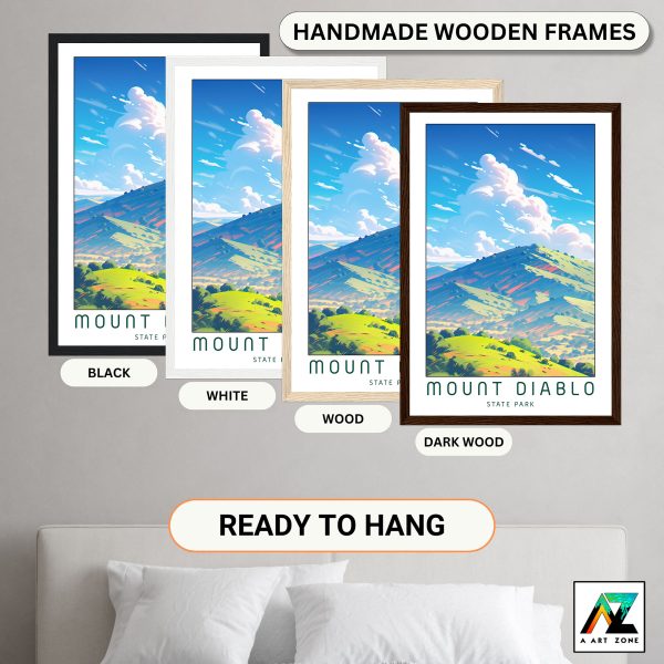 Nature's Symphony: Framed Mount Diablo State Park Wall Art in Contra Costa County, USA