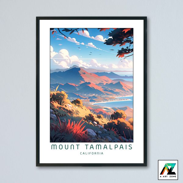Mount Tamalpais Marin County California USA - State Park Scenery Artwork