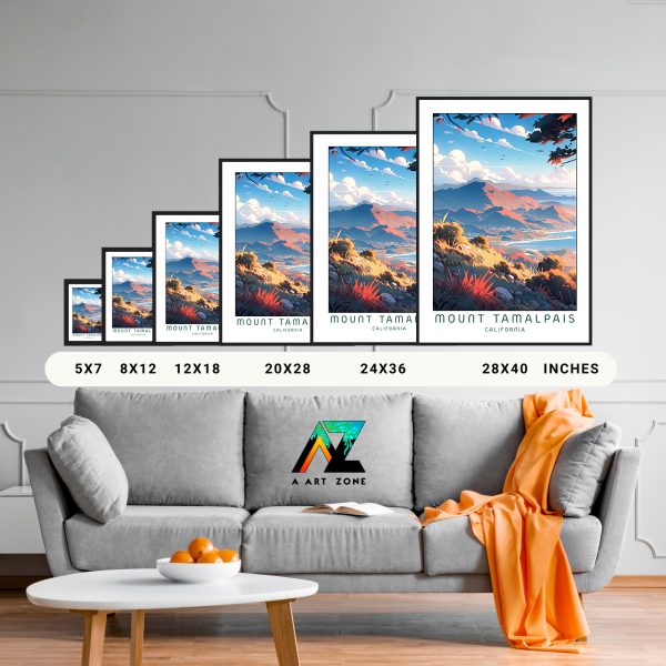 Nature's Symphony: Framed Mount Tamalpais State Park Wall Art in Marin County, USA
